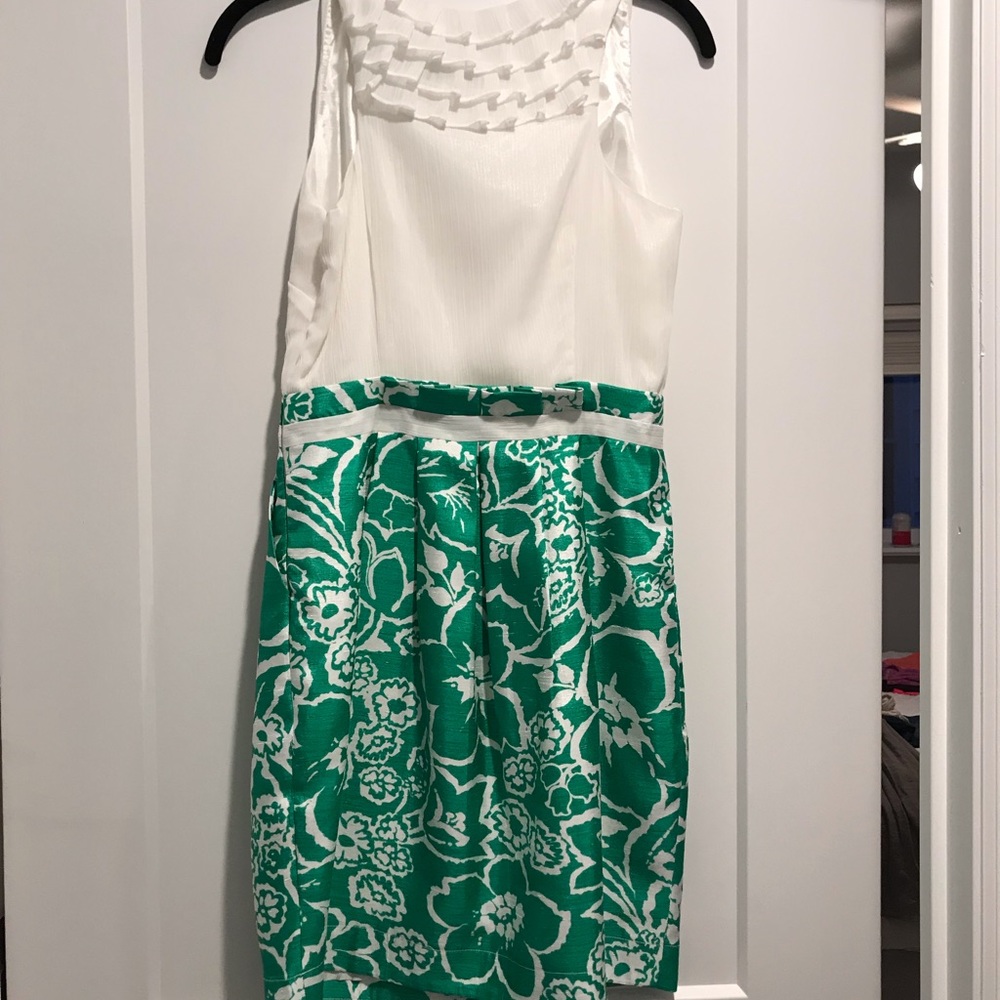 Beautiful green and white dress